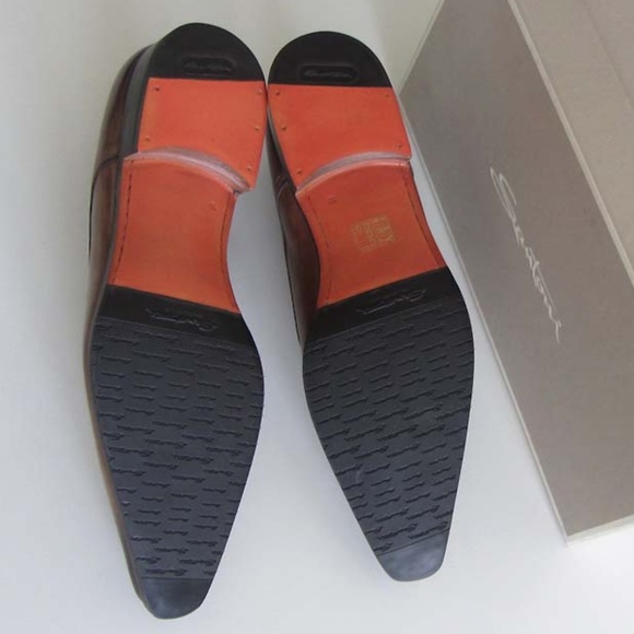 new SANTONI Fatte A Mano antiqued shoes 10 F/11 US main image 6